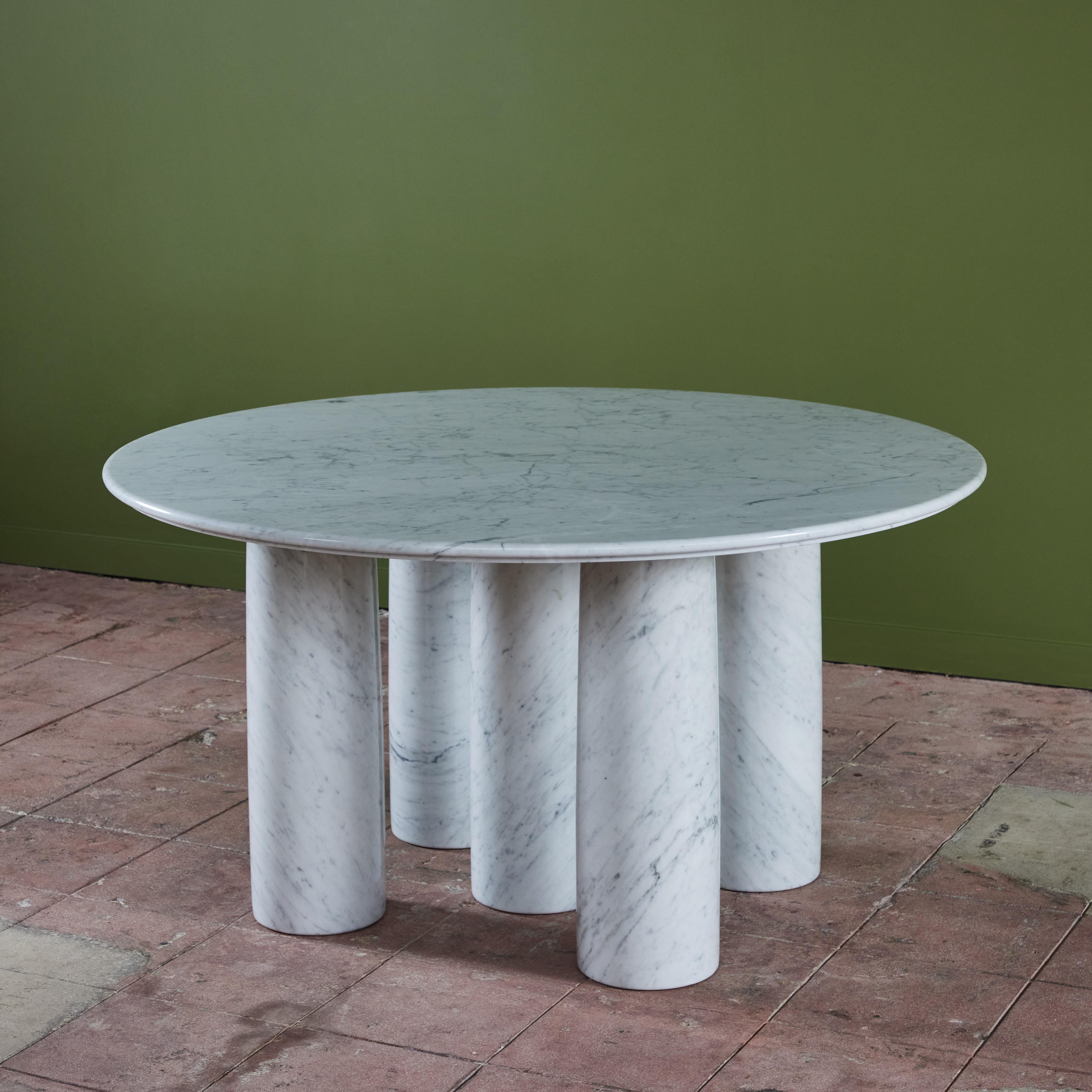 Stone Mario Bellini Carrara Marble Dining Table for Cassina For Sale