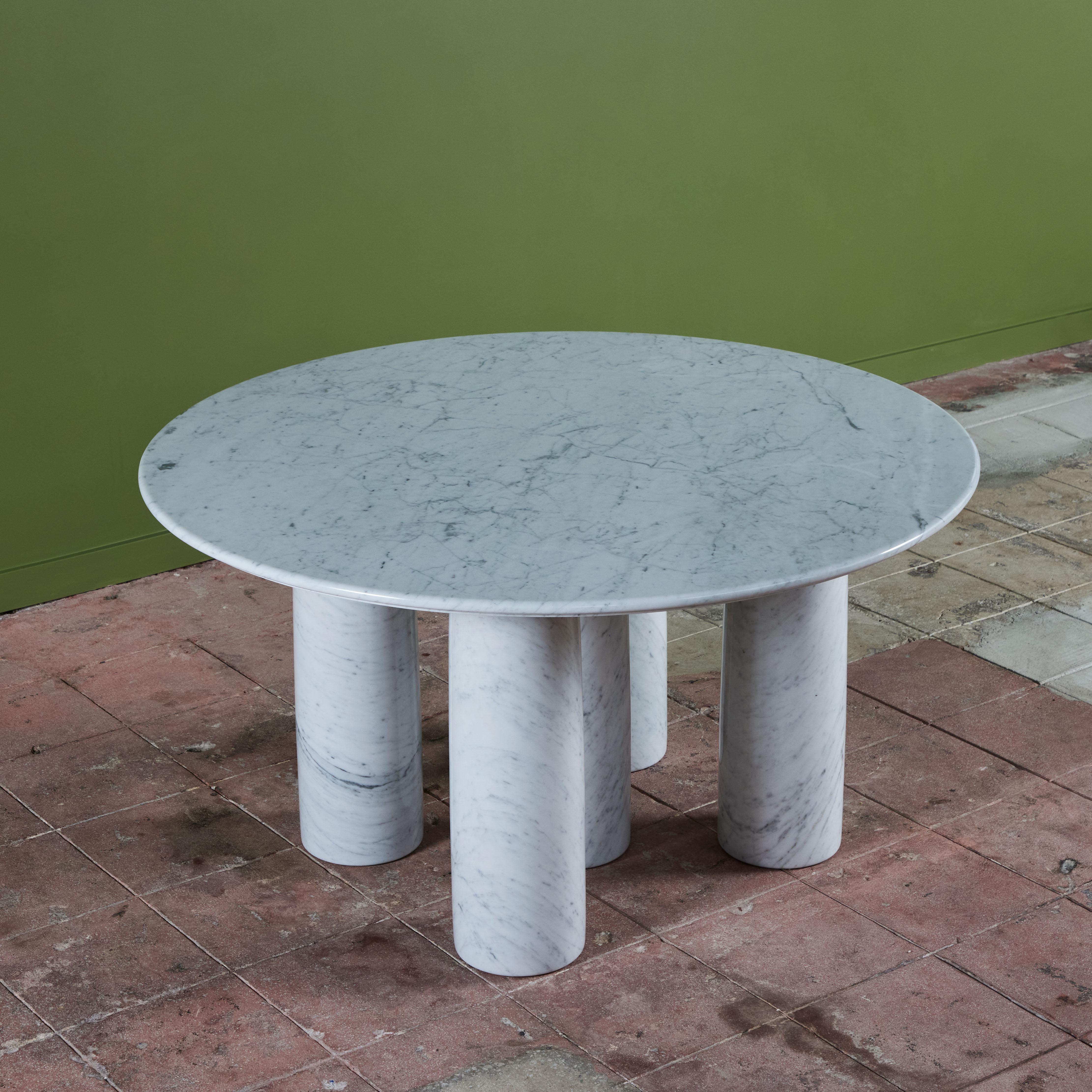 Mario Bellini Carrara Marble Dining Table for Cassina For Sale 1