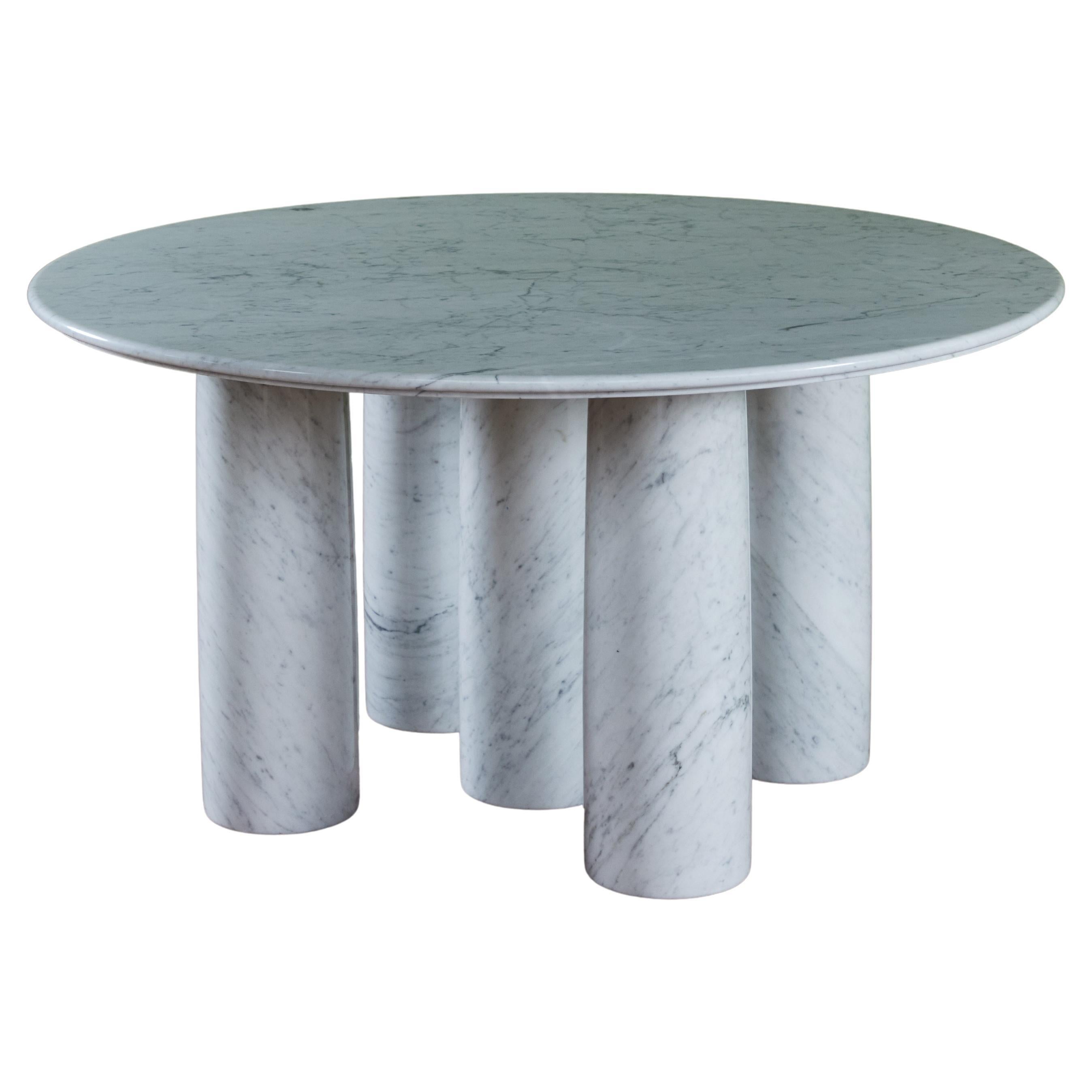 Table à manger en marbre de Carrare Mario Bellini pour Cassina en vente