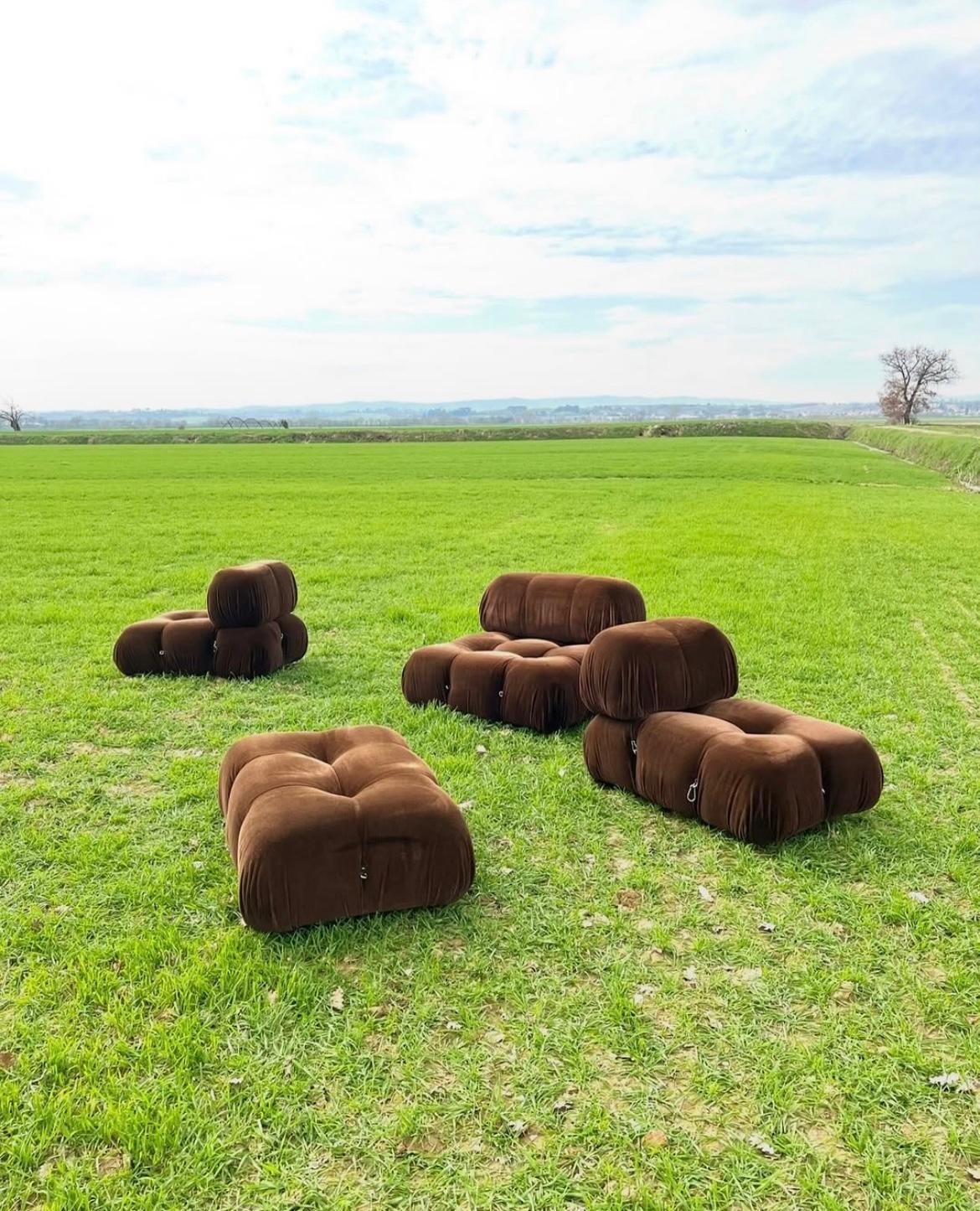 Mario Bellini C&B 1st Edition Camaleonda Four-Piece Sofa, 1970 For Sale 4