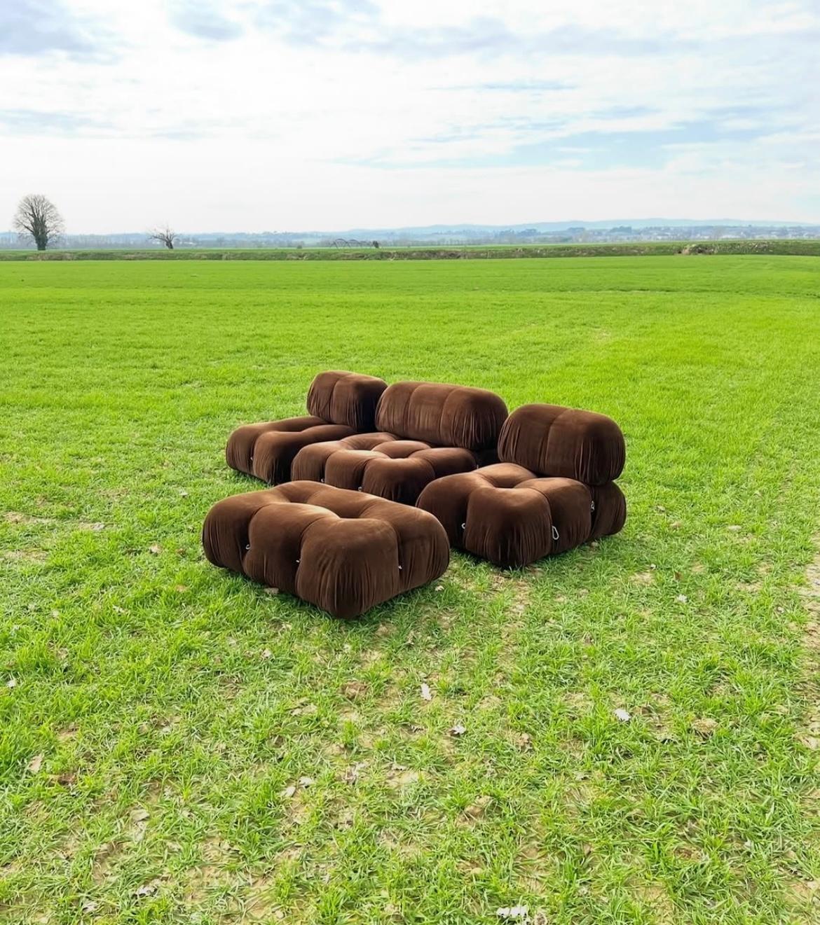 Italian Mario Bellini C&B 1st Edition Camaleonda Four-Piece Sofa, 1970 For Sale
