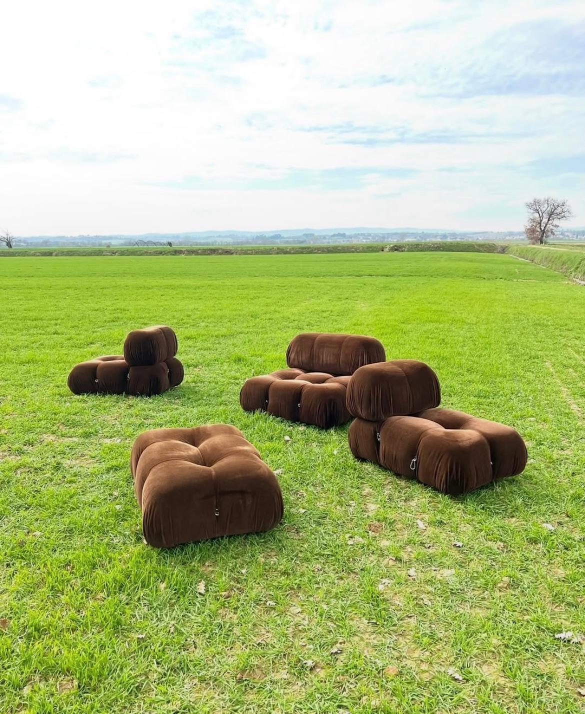 Mario Bellini C&B 1st Edition Camaleonda Four-Piece Sofa, 1970 In Good Condition For Sale In Corby, GB