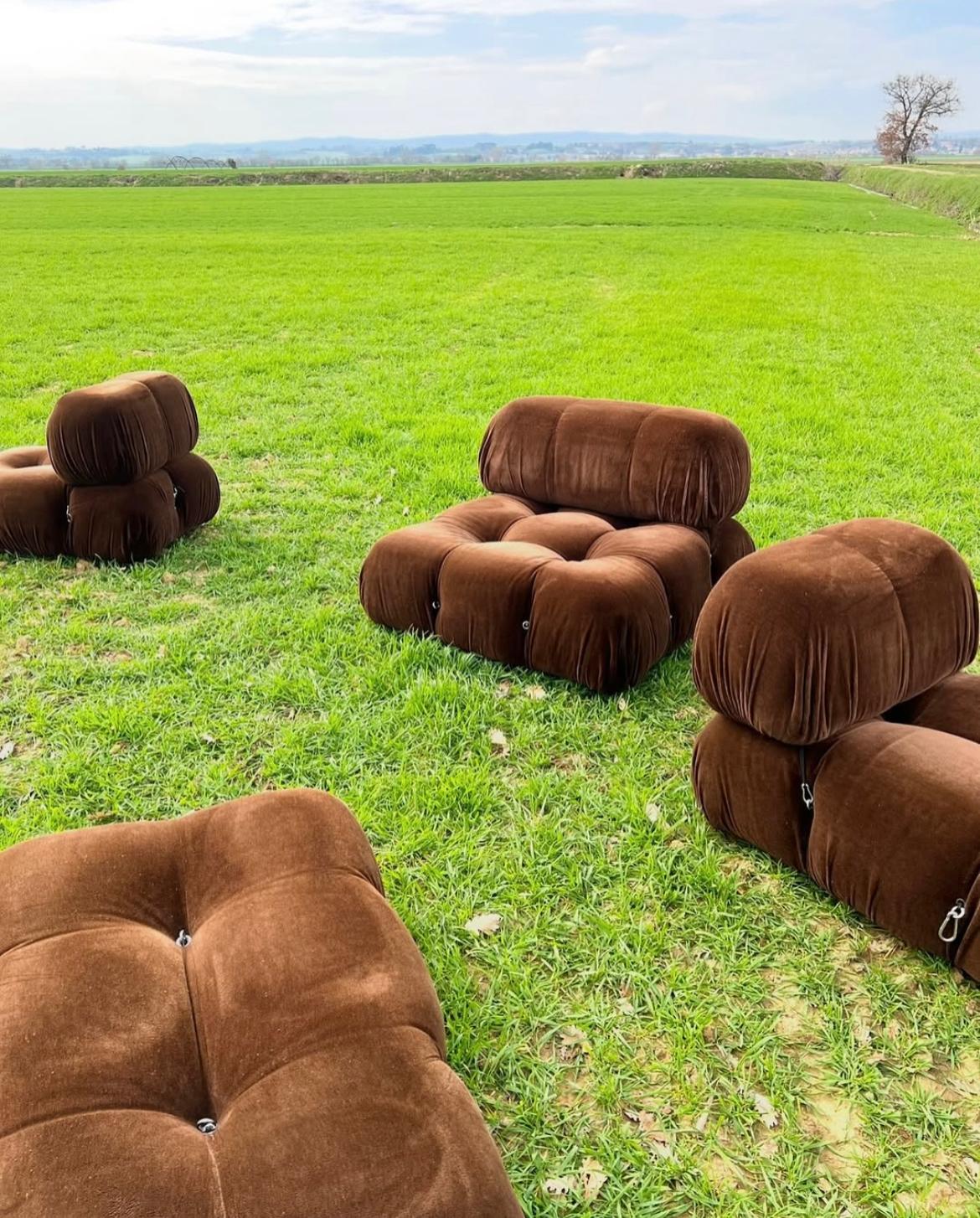 Late 20th Century Mario Bellini C&B 1st Edition Camaleonda Four-Piece Sofa, 1970 For Sale