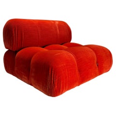 Mario Bellini C&B 'Camaleonda' Lounge Chair in original velvet (First Edition)