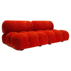 Mario Bellini C&B 'Camaleonda' modular sofa in original velvet (First Edition)