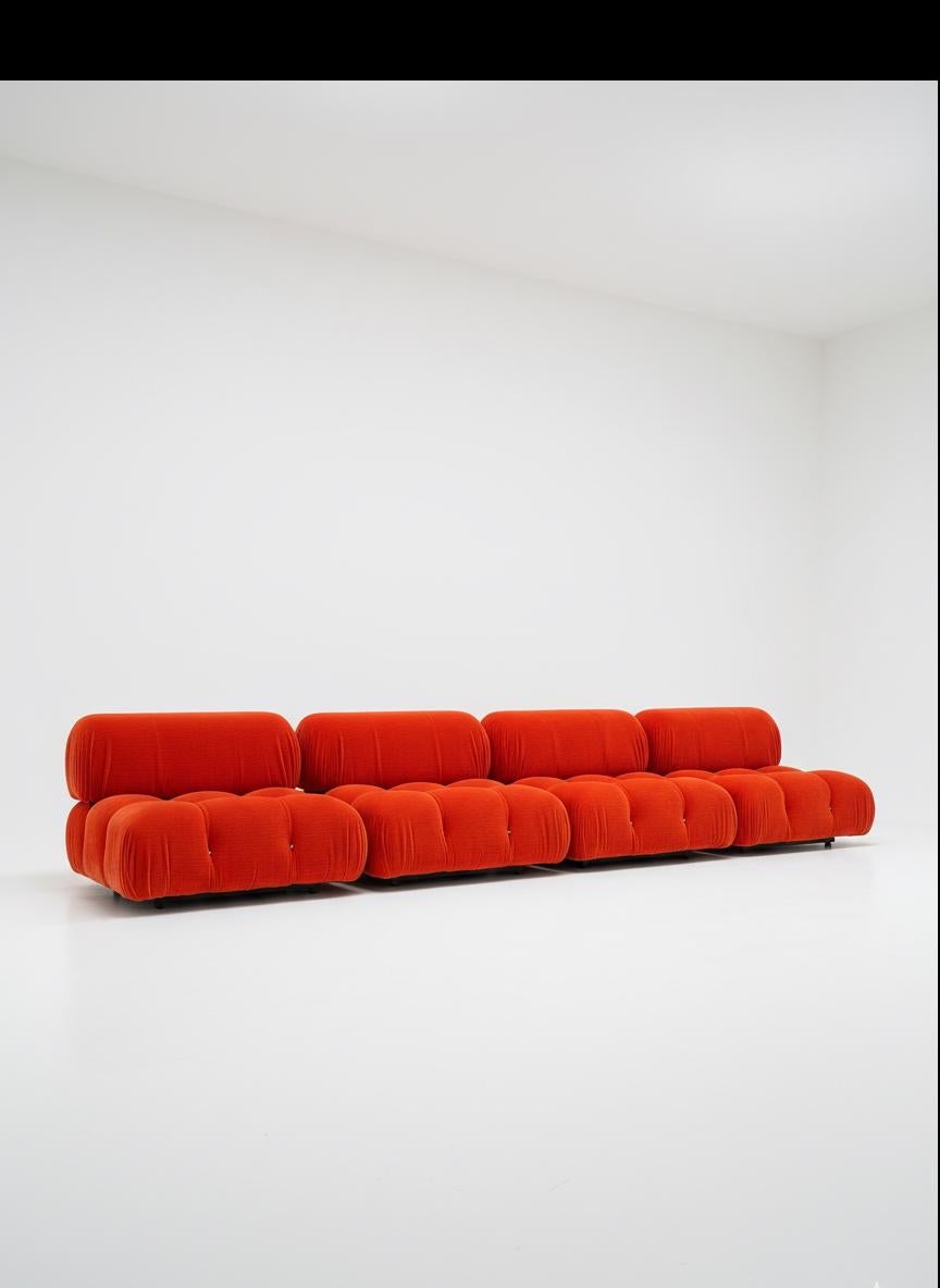 Mario Bellini B&B Italia 'Camaleonda' modular sofa in original red velvet 1973

Listed price is per module (4 modules available).

The Camaleonda sofa, designed by renowned Italian architect and designer Mario Bellini in 1970 for B&B Italia (then