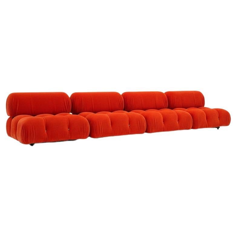 Mario Bellini C&B 'Camaleonda' modular sofa in original velvet (First Edition)