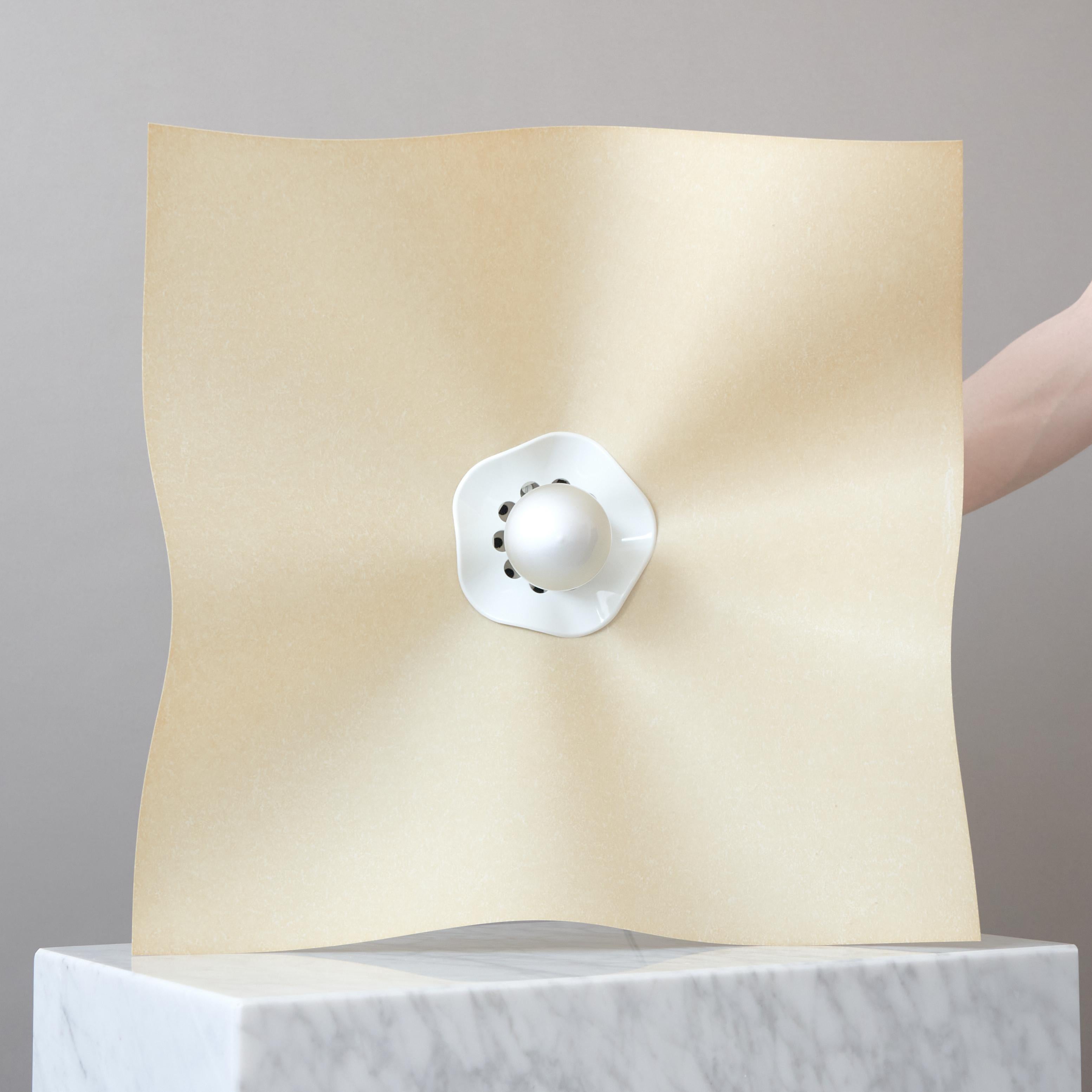 Mario Bellini Ceramic Table Lamp 'Area' by Artemide, Italy, 1974 For Sale 1