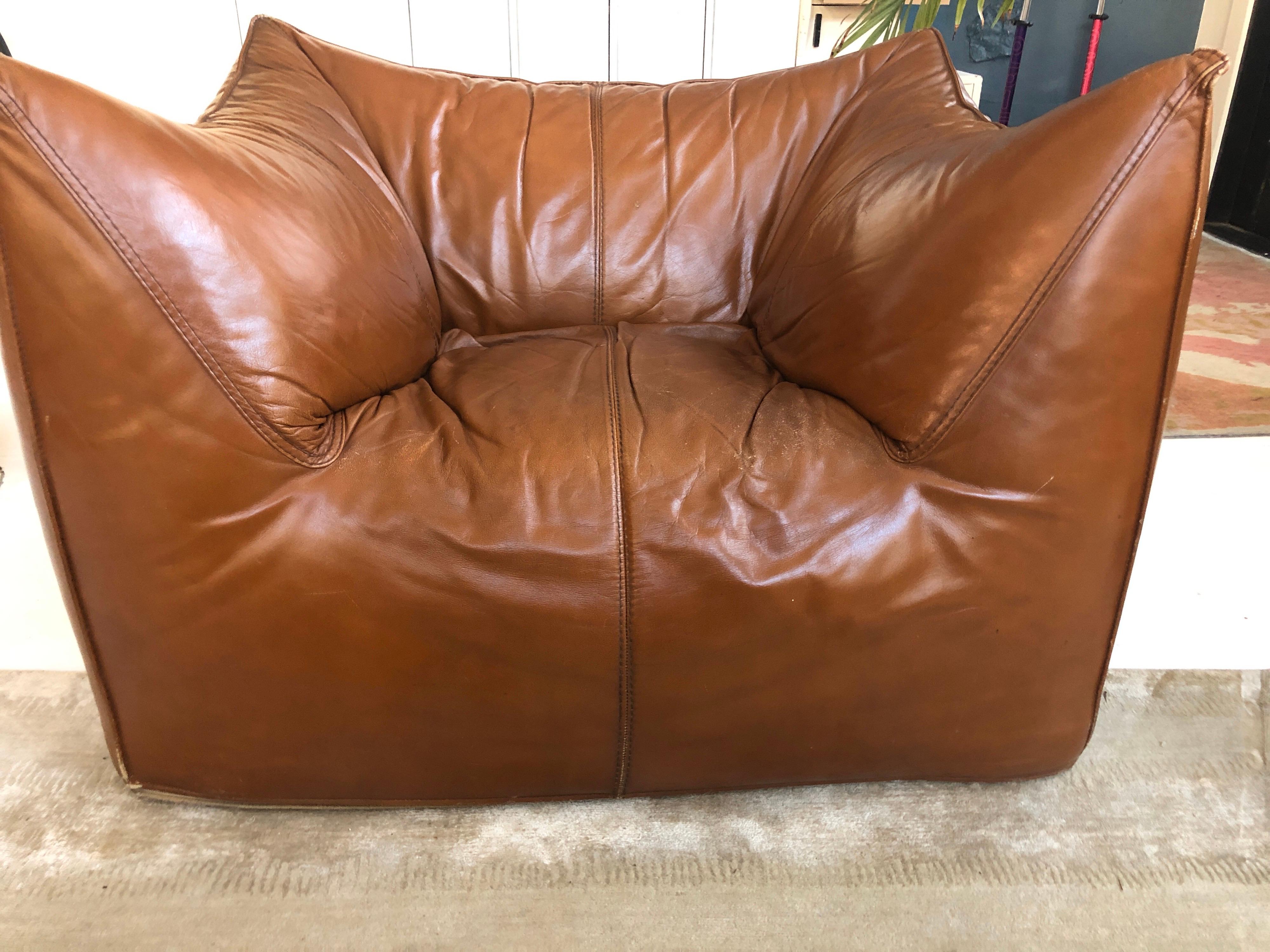 leather floor chair