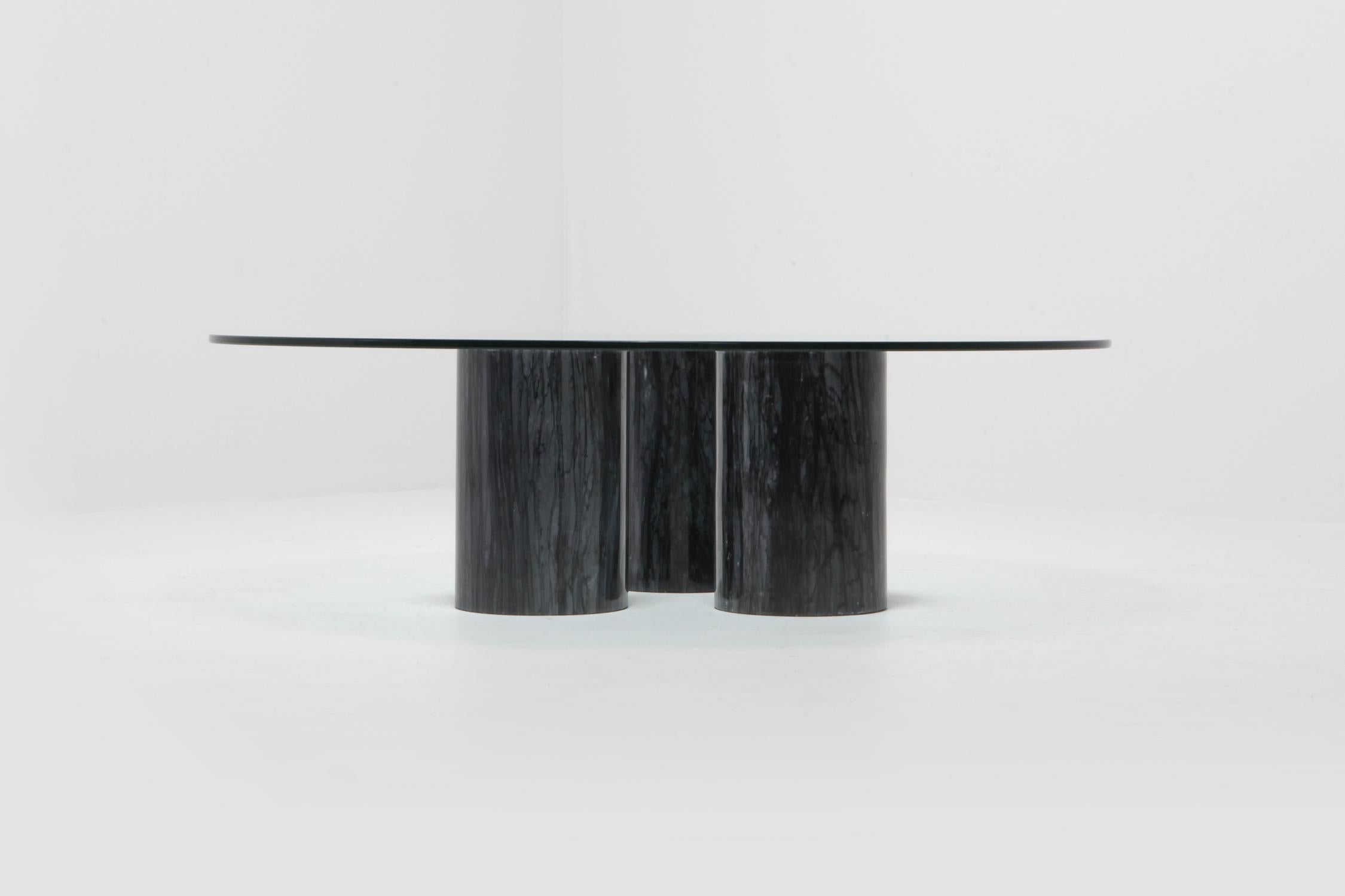 Mario Bellini Collonato Black Marble Coffee Table In Excellent Condition In Antwerp, BE