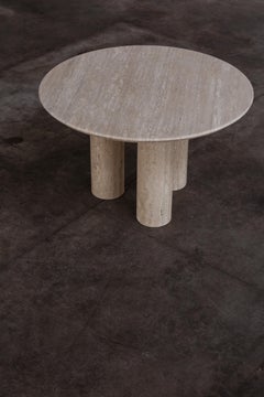 Mario Bellini “Colonnato” Dining Table for Cassina, Travertine, 1977