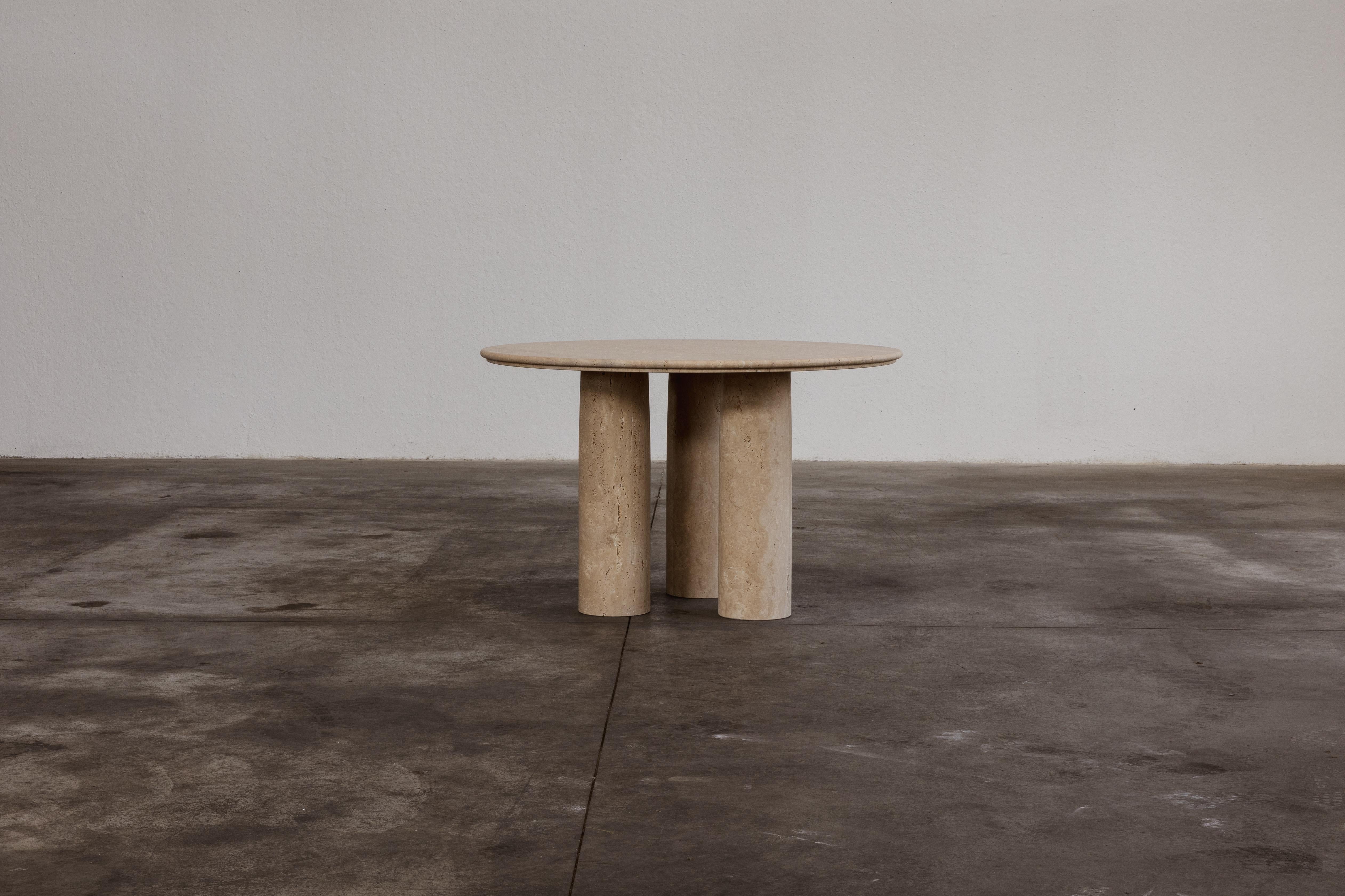 Travertine Mario Bellini “Colonnato” Dining Table for Cassina, 1977