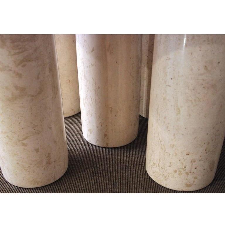mario bellini travertine table