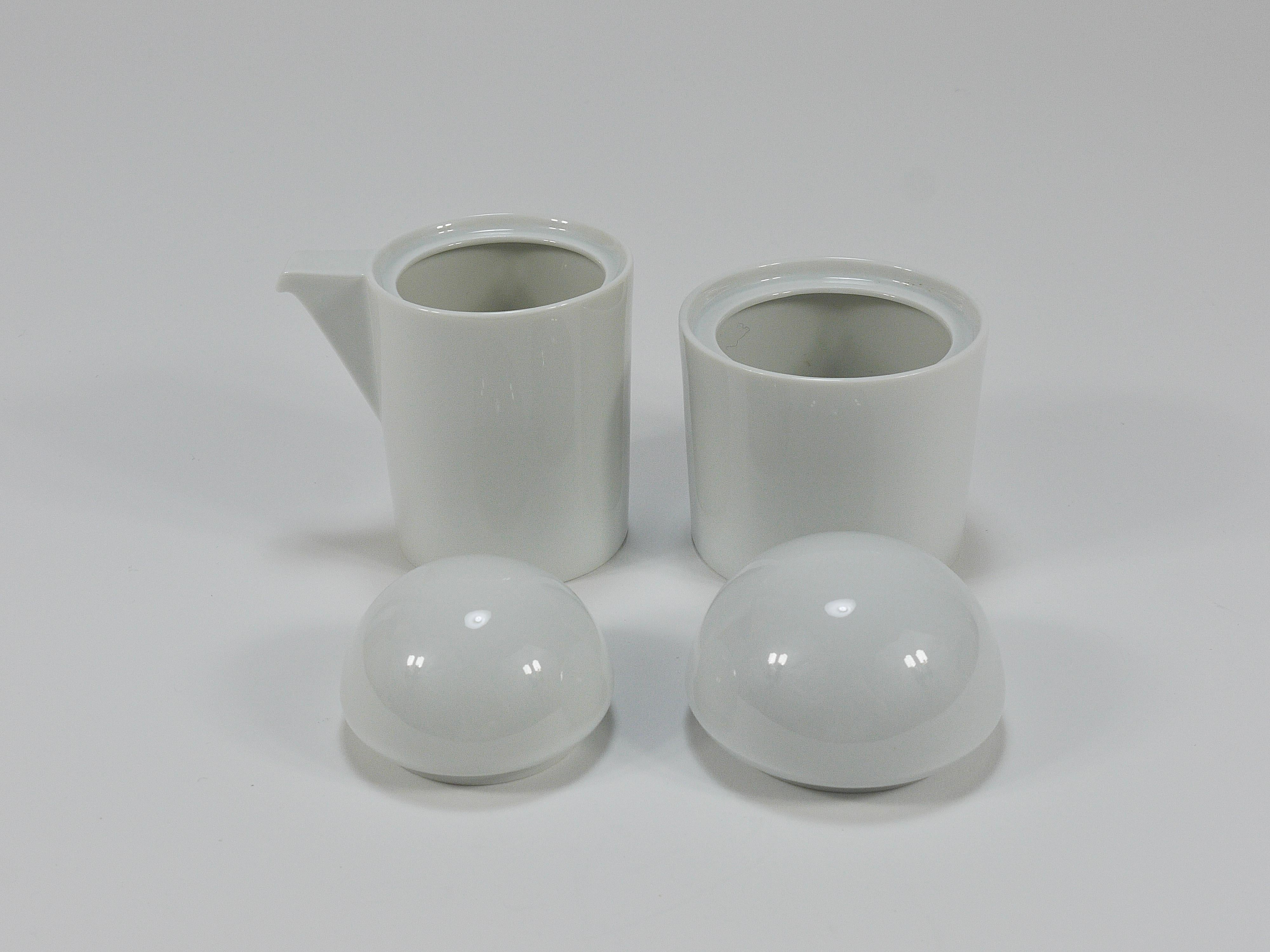 Mario Bellini Cupola Postmoderne Zuckerschale & Milchkännchen von Rosenthal studio-line im Zustand „Gut“ im Angebot in Vienna, AT