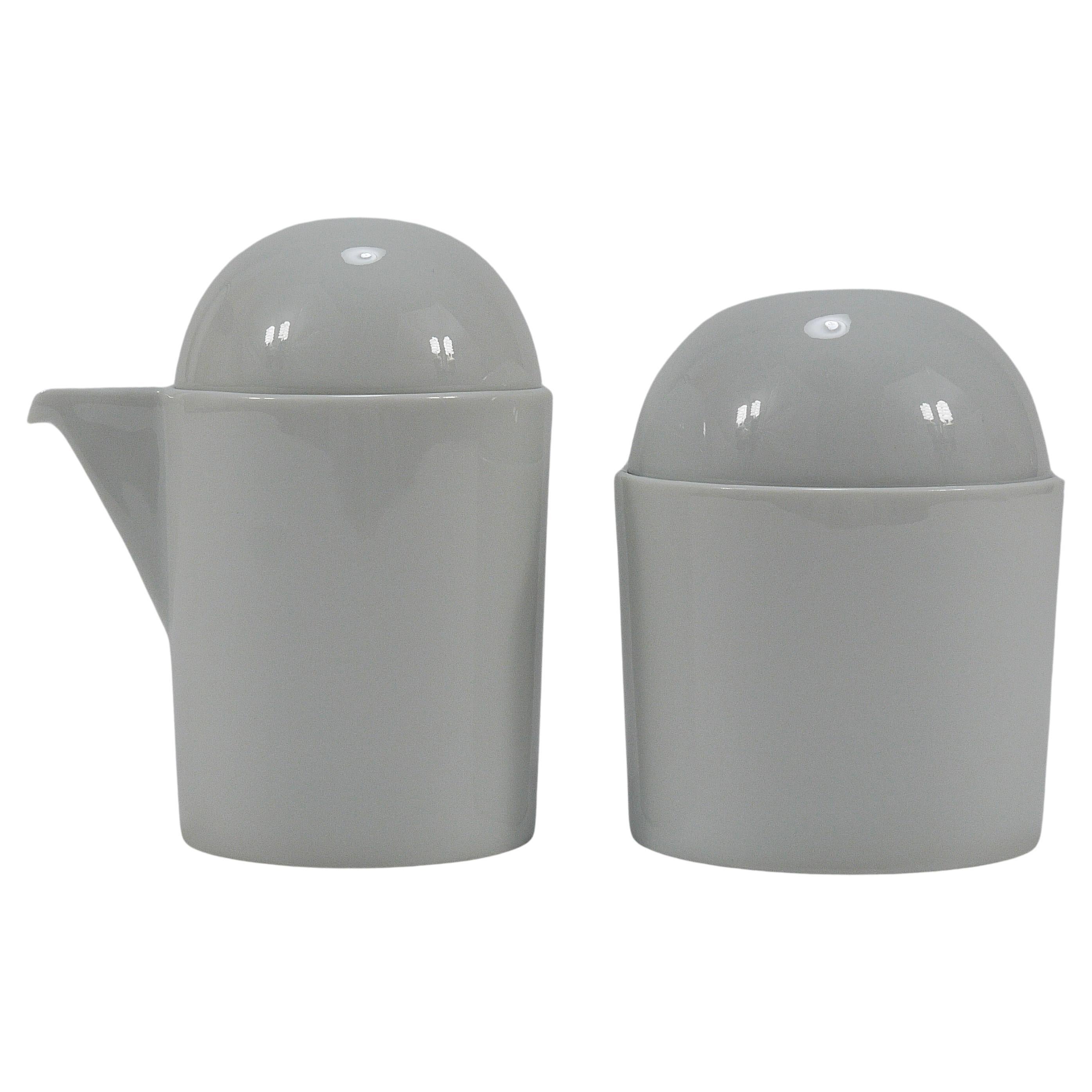 Mario Bellini Cupola Postmoderne Zuckerschale & Milchkännchen von Rosenthal studio-line