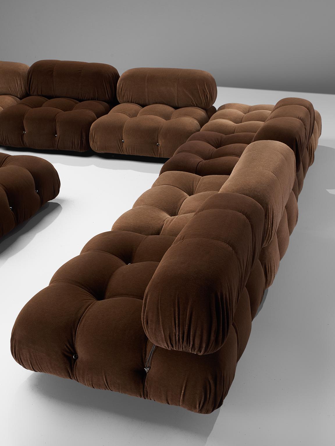 Italian Mario Bellini Customizable 'Camaleonda' Sofa in Original Fabric