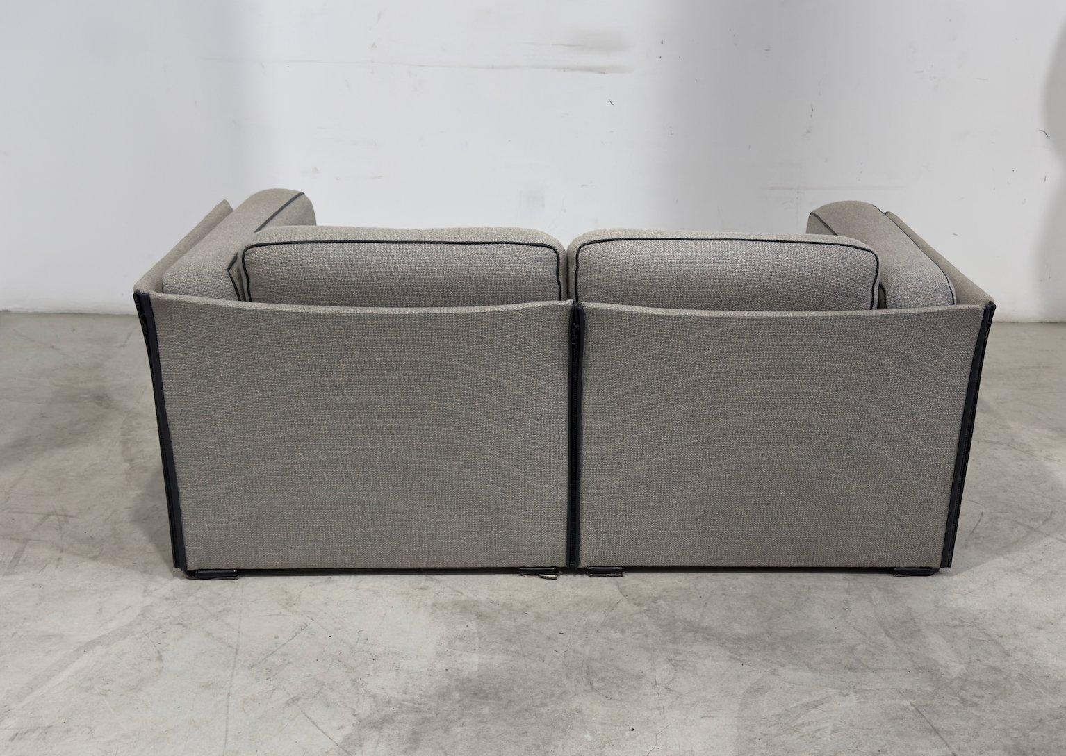 Late 20th Century Mario Bellini, Duc-Duc two-seater sofa For Sale