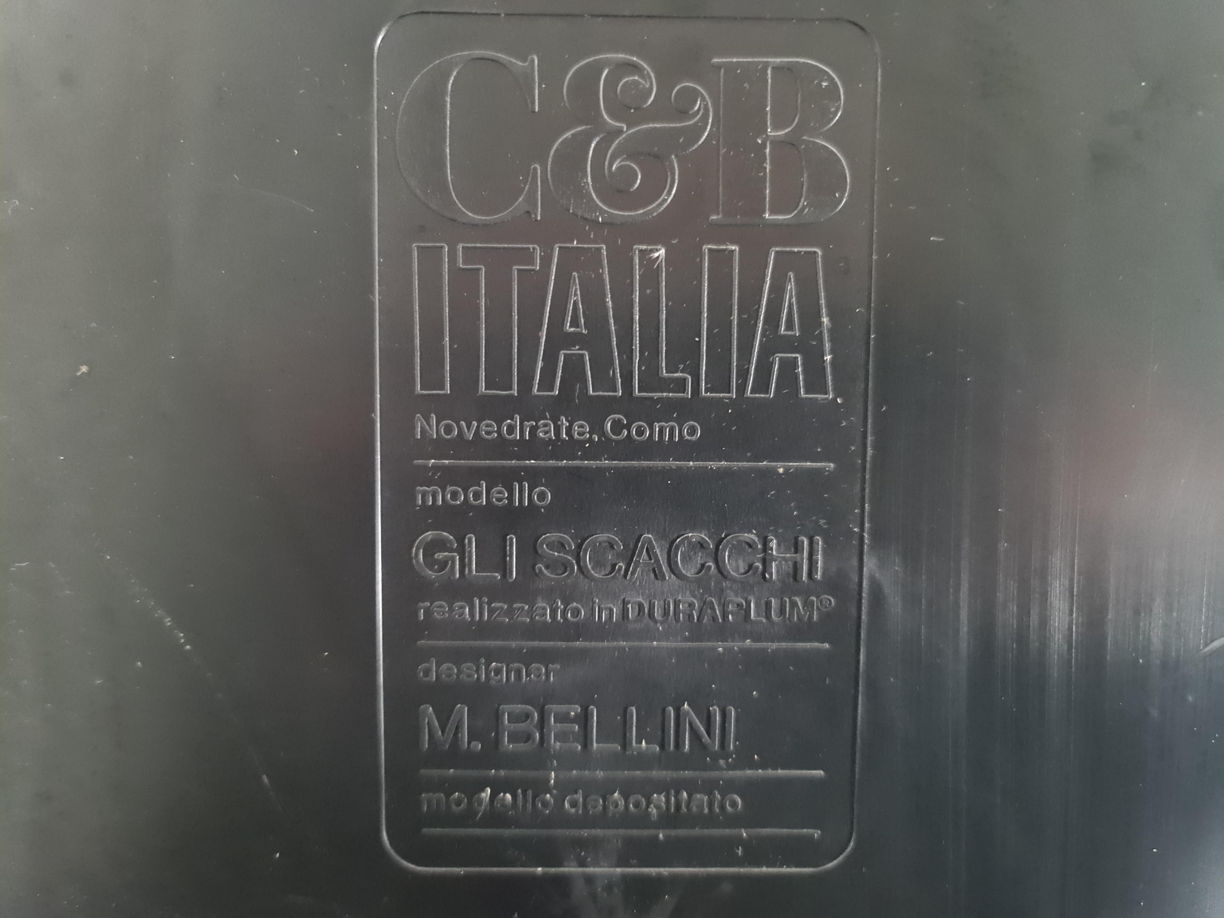 Mario Bellini Early Edition 'Gli Scacchi' Elements for C&B Italy, 1970s 3