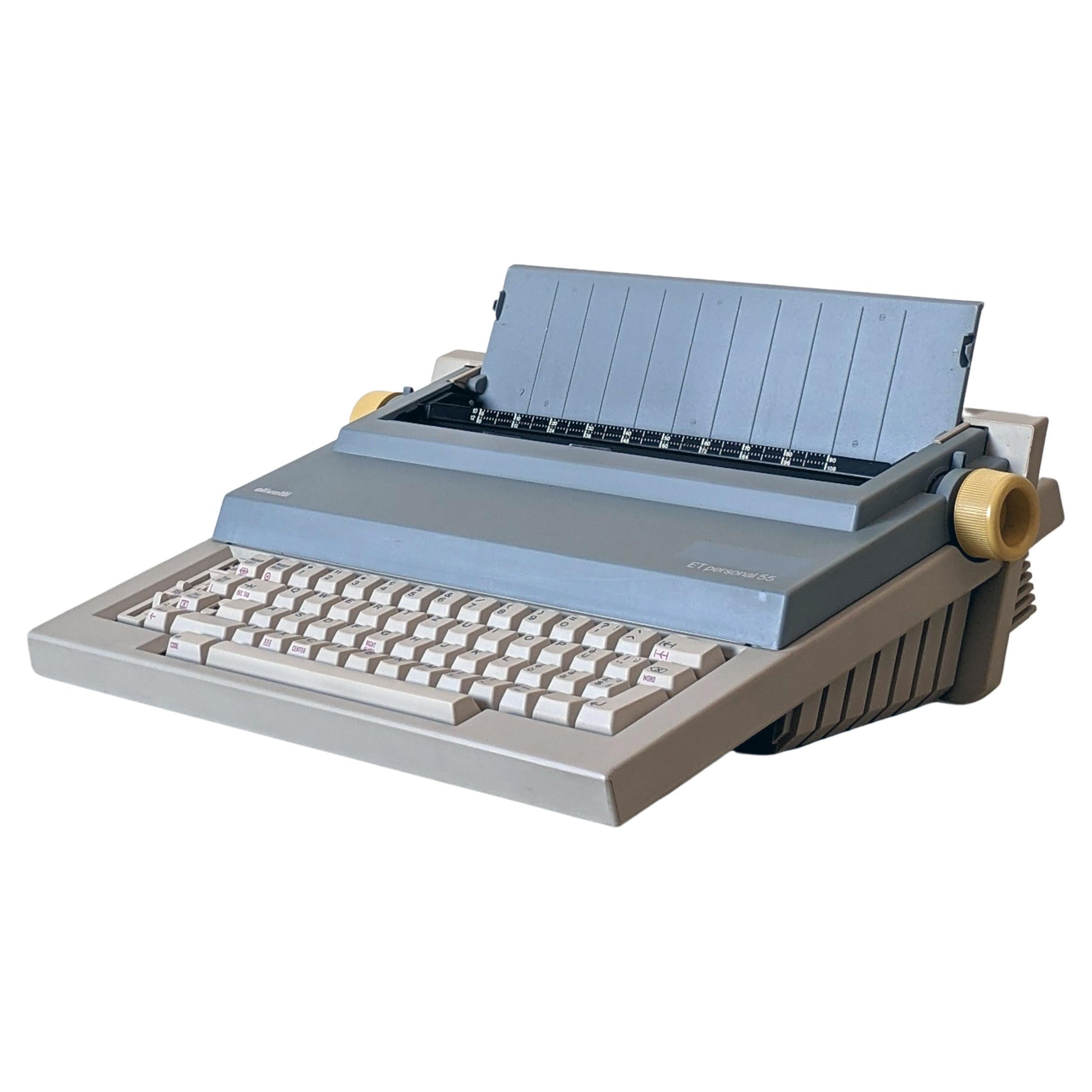 Mario Bellini, machine à écrire pour ordinateur portable ET Personal 55 pour Olivetti 1985-86