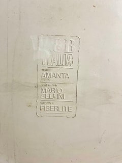 Mario Bellini Amanta Couchtisch aus Fiberglas für B&B Italia, 1966