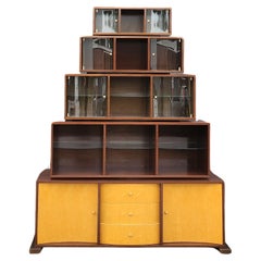 Antique Mario Bellini for Acerbis Onda Quadra 818 Cabinet, 1980s