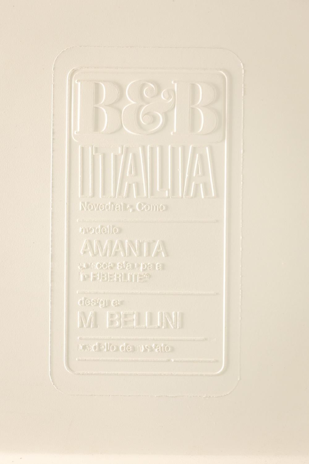 Mario Bellini, for B&B Amanta leather armchair. Circa 1970 in vendita 8