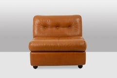 Mario Bellini, for B&B Amanta leather armchair. Circa 1970