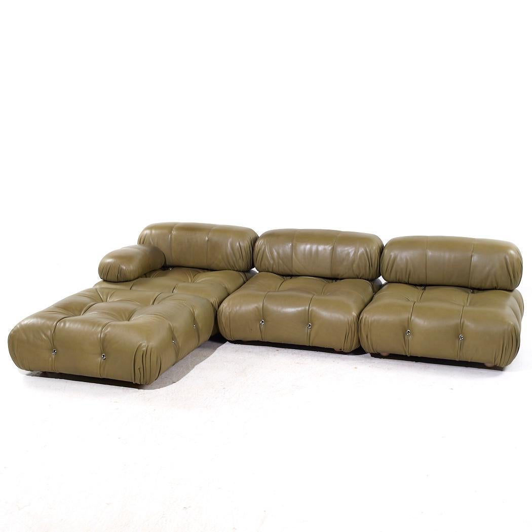 Italian Mario Bellini for B&B Italia Camaleonda Leather Sectional Sofa For Sale