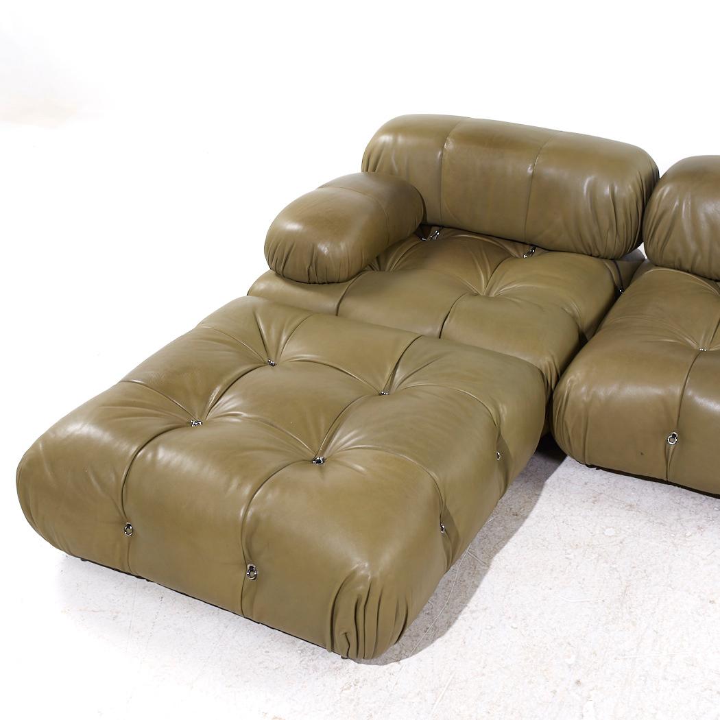 Mario Bellini for B&B Italia Camaleonda Leather Sectional Sofa In Good Condition For Sale In Countryside, IL
