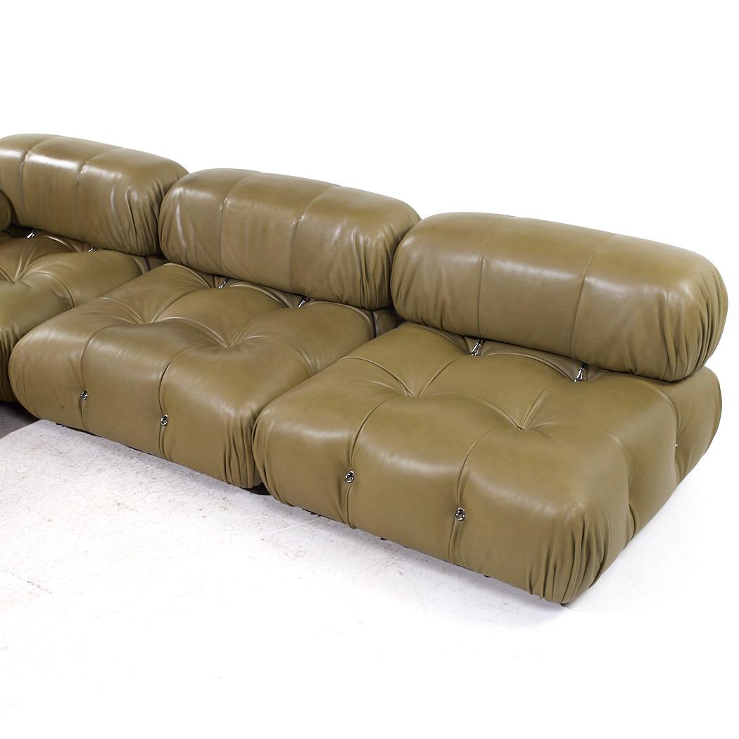 Contemporary Mario Bellini for B&B Italia Camaleonda Leather Sectional Sofa For Sale