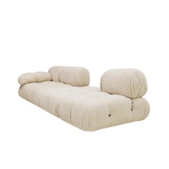 Mario Bellini for B&B Italia "Camaleonda" White Bouclé Fabric Modular Sofa