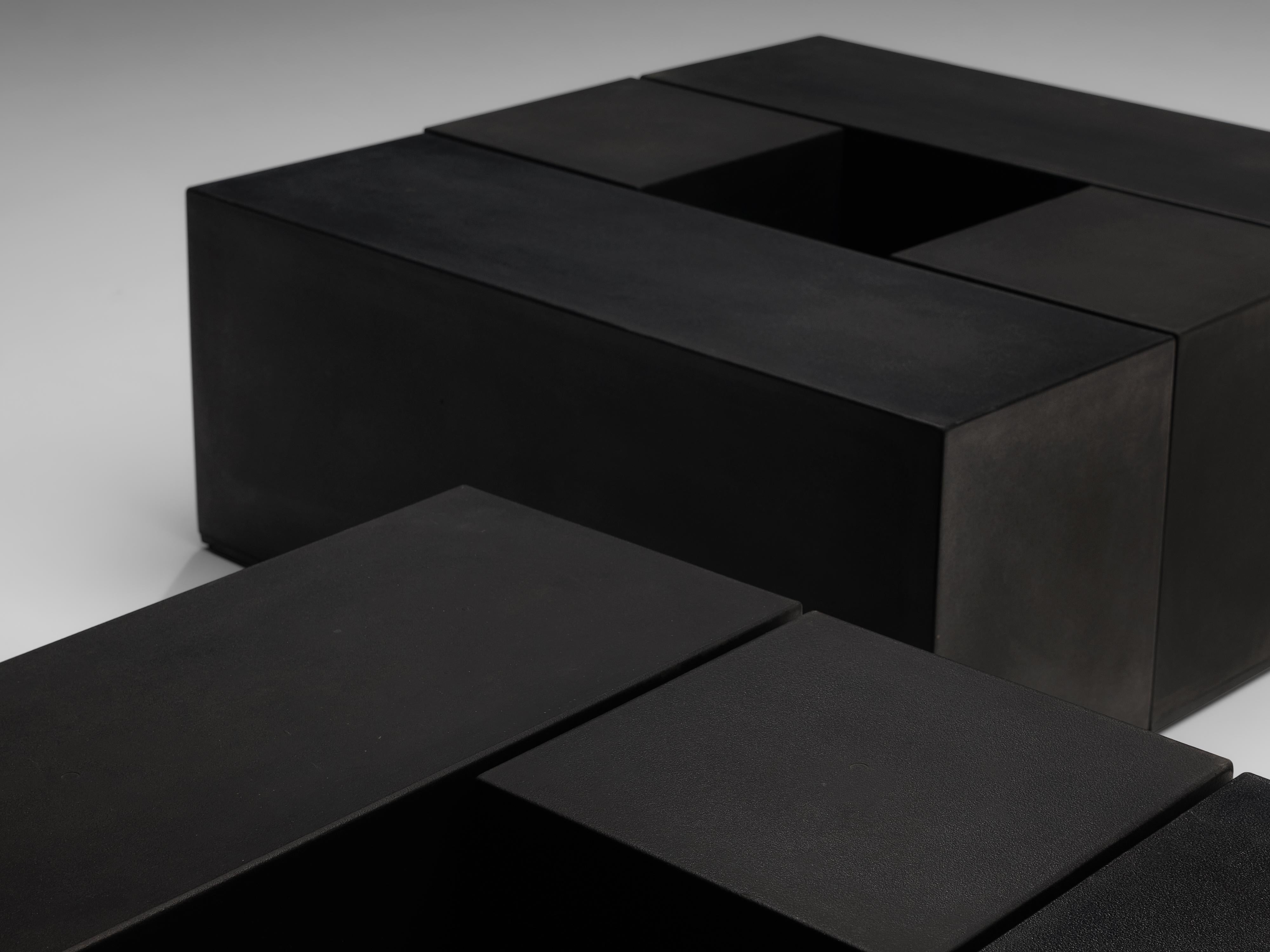 Mid-Century Modern Mario Bellini for B&B Italia 'Gli Scacchi' Side Table Elements