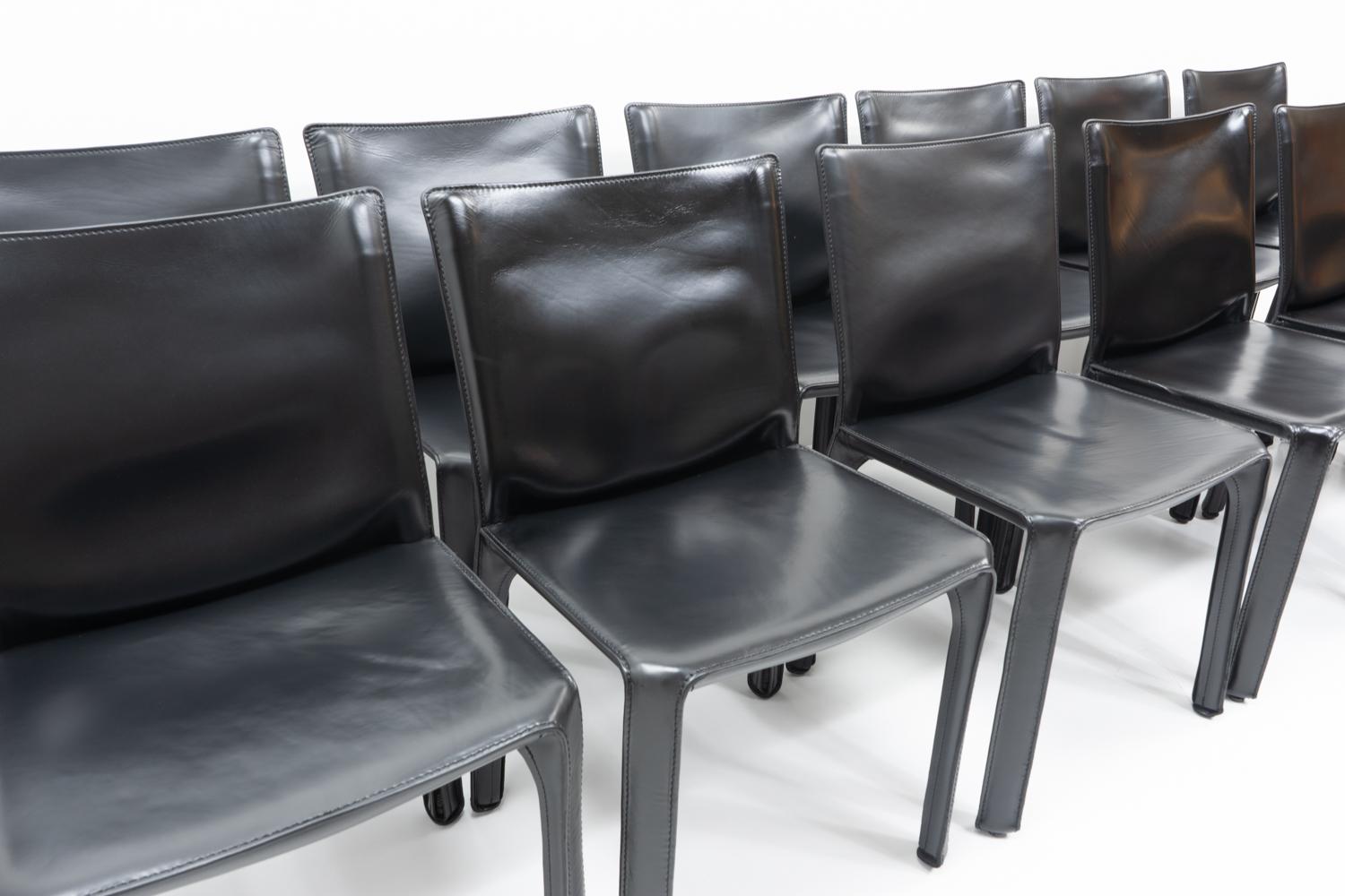 Mario Bellini for Cassina CAB 412, Set of 12, 1990s in vendita 3