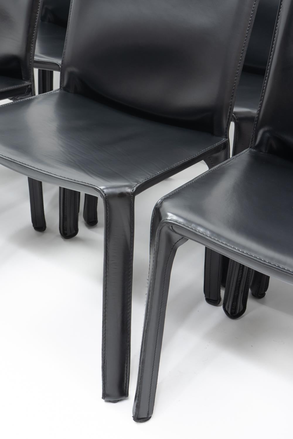 Mario Bellini for Cassina CAB 412, Set of 12, 1990s in vendita 4