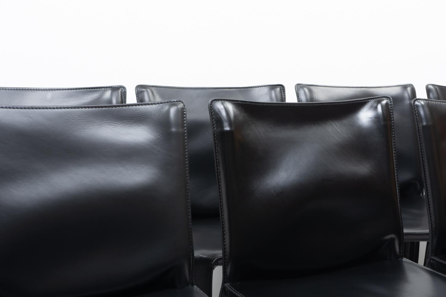 Mario Bellini for Cassina CAB 412, Set of 12, 1990s in vendita 5