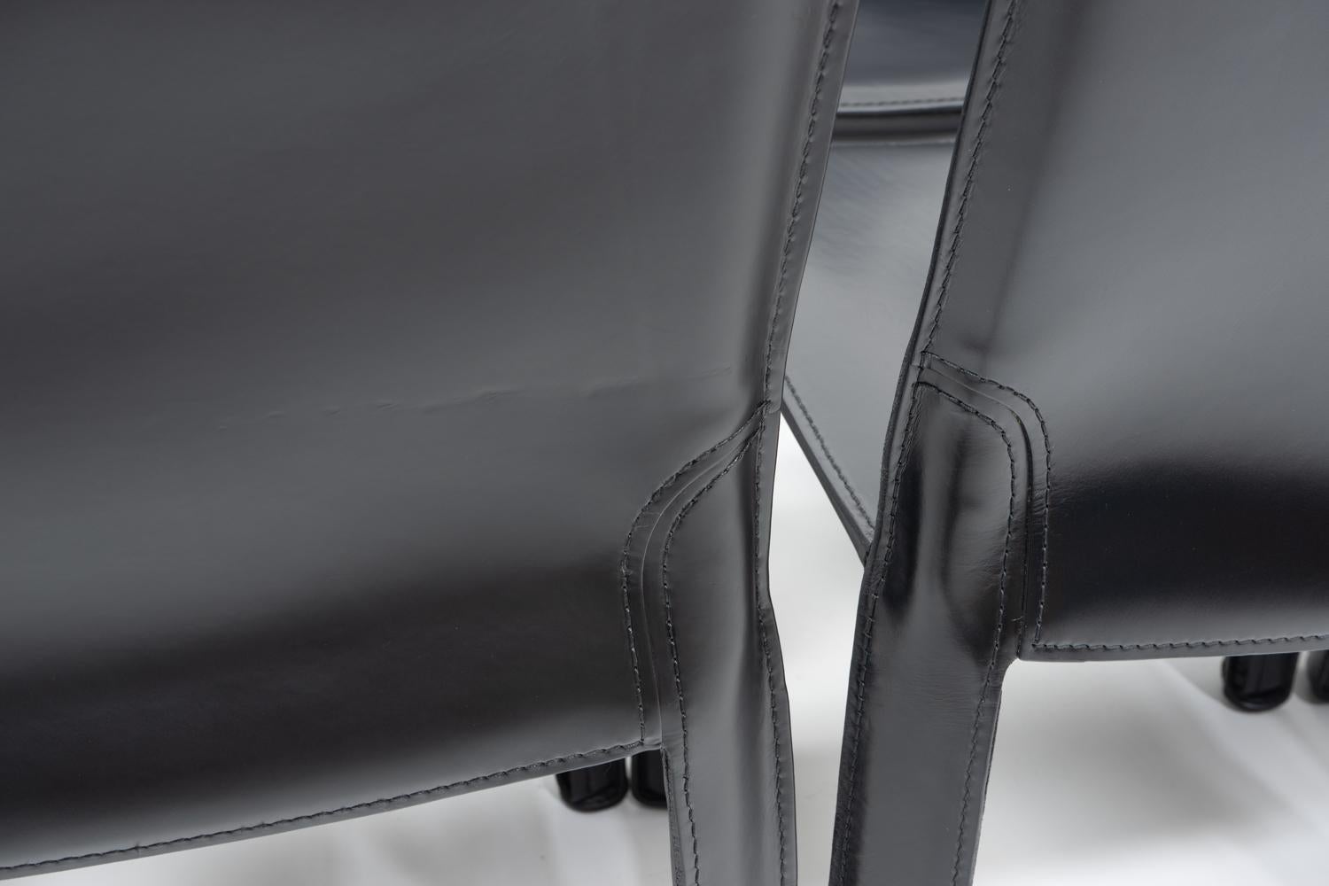 Mario Bellini for Cassina CAB 412, Set of 12, 1990s in vendita 7