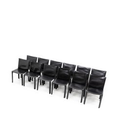 Mario Bellini pour Cassina CAB 412, ensemble de 12, années 1990