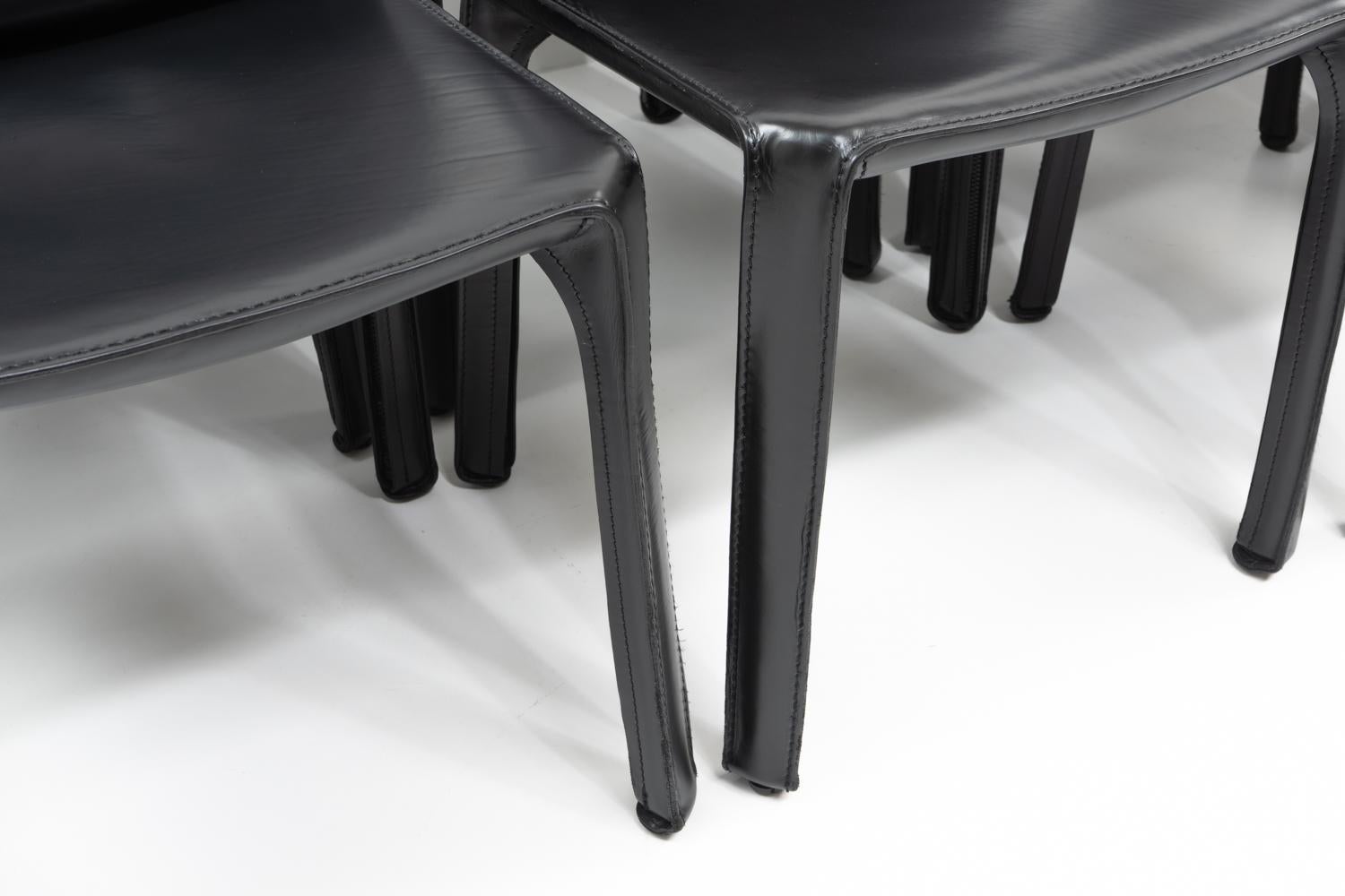 Mario Bellini for Cassina CAB 412, Set of 12, 1990s in vendita 1