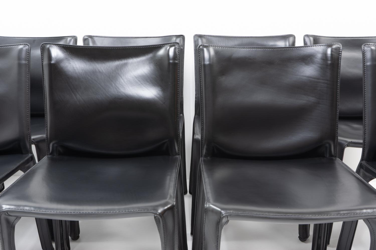 Mario Bellini for Cassina CAB 412, Set of 12, 1990s in vendita 2