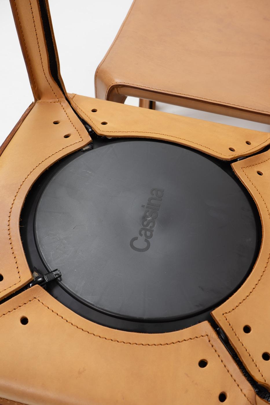 Mario Bellini per Cassina CAB 412, Set di quattro, anni '90 in vendita 6