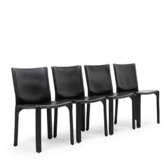 Mario Bellini pour Cassina CAB 412, ensemble de quatre, années 1990
