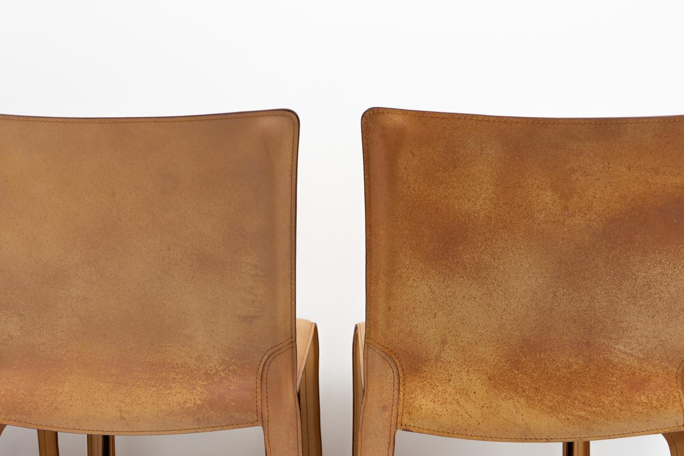 Mario Bellini per Cassina CAB 412, Set di quattro, anni '90 in vendita 1