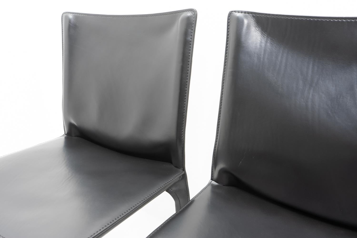 Mario Bellini per Cassina CAB 412, Set di quattro, anni '90 in vendita 1