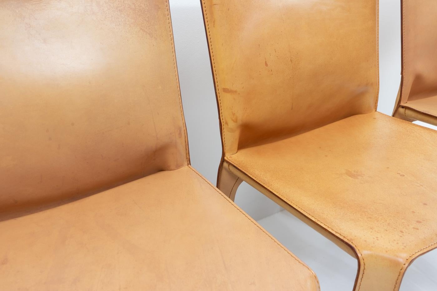 Mario Bellini per Cassina CAB 412, Set di quattro, anni '90 in vendita 2