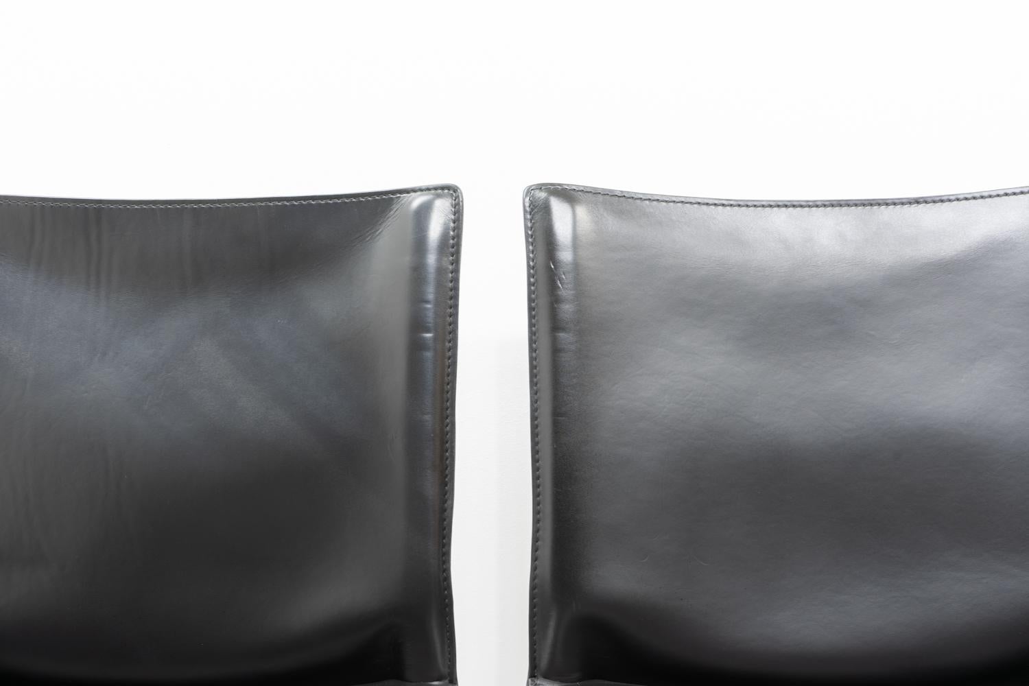 Mario Bellini per Cassina CAB 412, Set di quattro, anni '90 in vendita 2