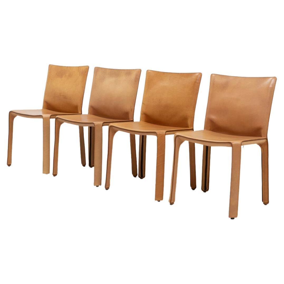Mario Bellini für Cassina, CAB 412, Vierer-Set, 1990er-Jahre