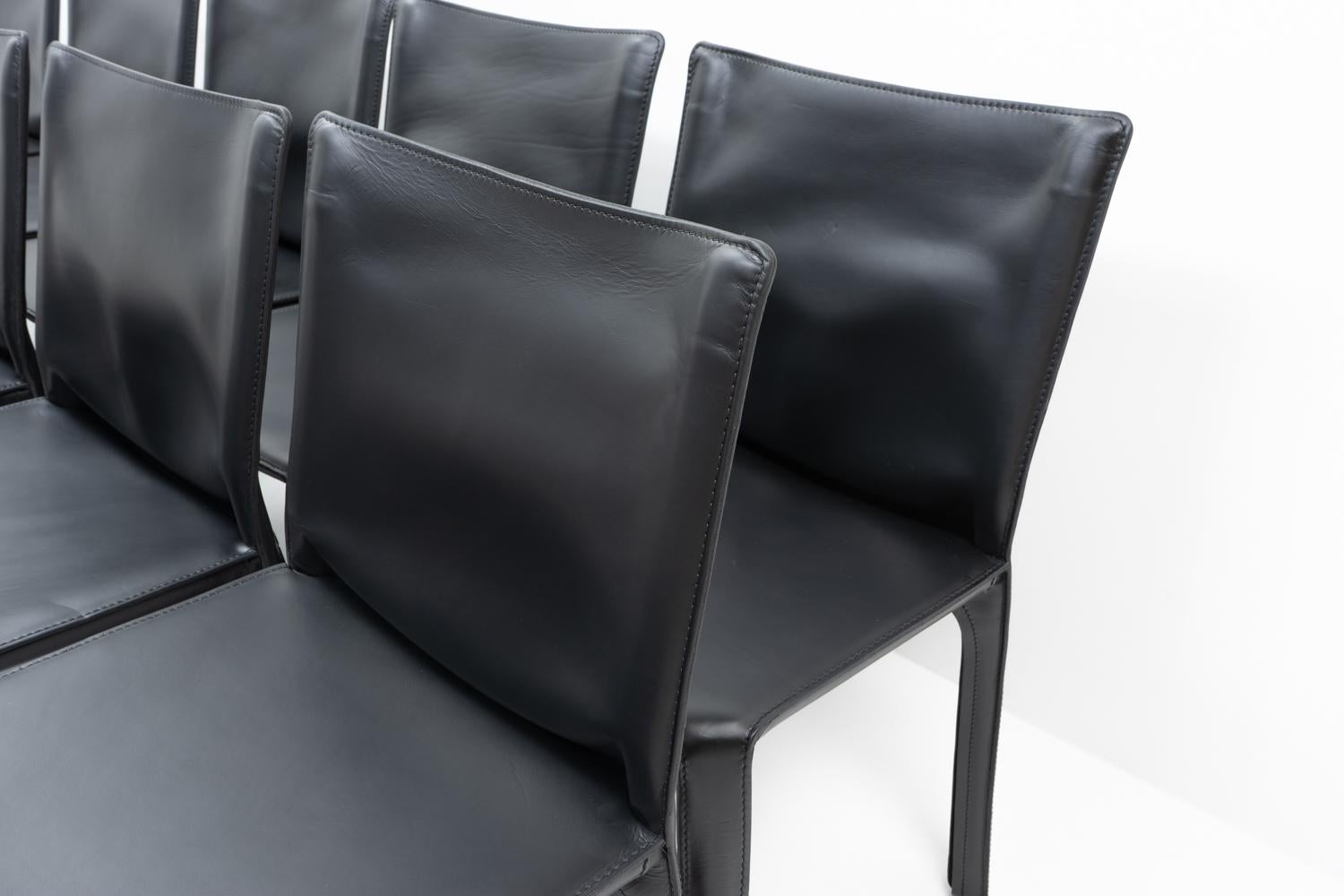 Mario Bellini pour Cassina CAB 412, lot de 10, années 1990 en vente 3