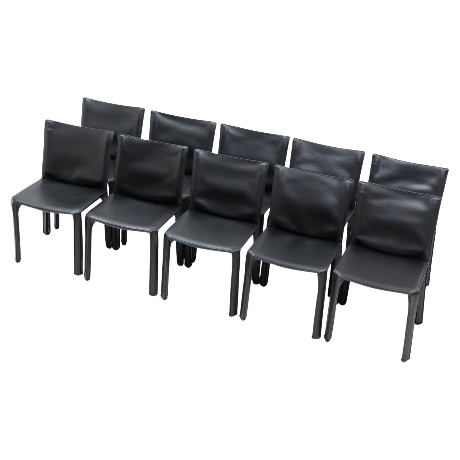 Mario Bellini für Cassina CAB 412, 10er-Set, 1990er Jahre