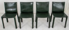 Mario Bellini for Cassina Cab 412 Side Chairs, Set of Four