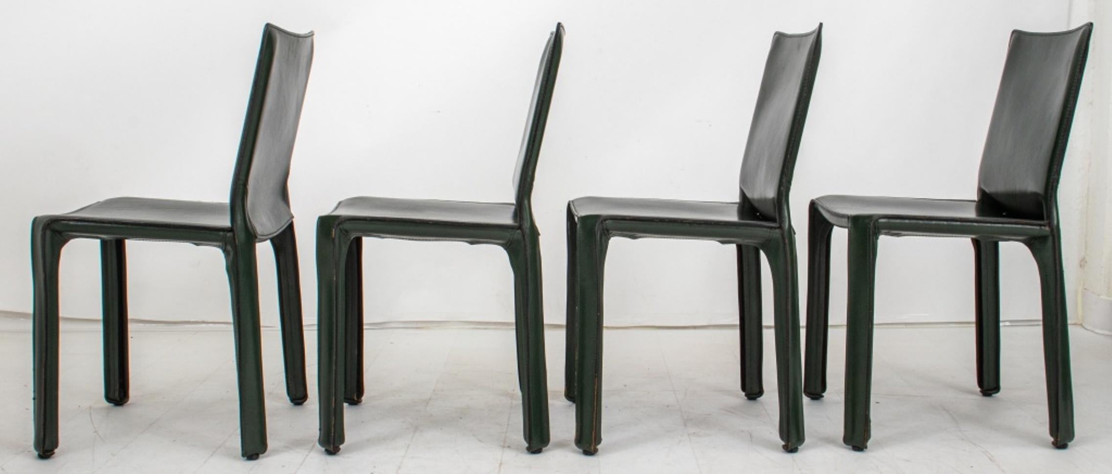 Modern Mario Bellini for Cassina Cab 412 Side Chairs, Set of Four